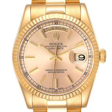 mens gold rolex presidential